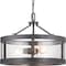 Progress Lighting Gresham Collection Three-Light Semi-Flush Convertible P350119-143 - alternate 6
